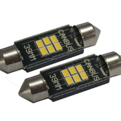 14-BOMBILLA LED MATRÍCULA 12V 4W 39mm-Blanco