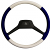 02-FUNDA DE VOLANTE PEQUEÑO-39 cm-Blanzo y azul